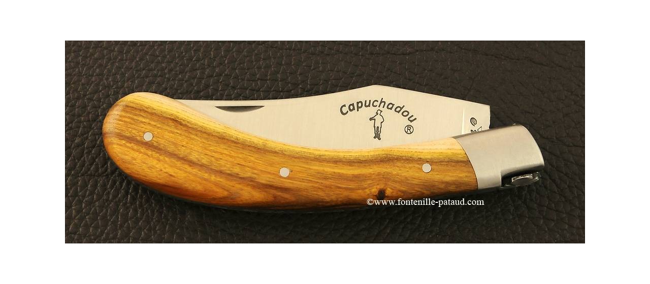 "Le Capuchadou" 12 cm hand made knife, pistachio