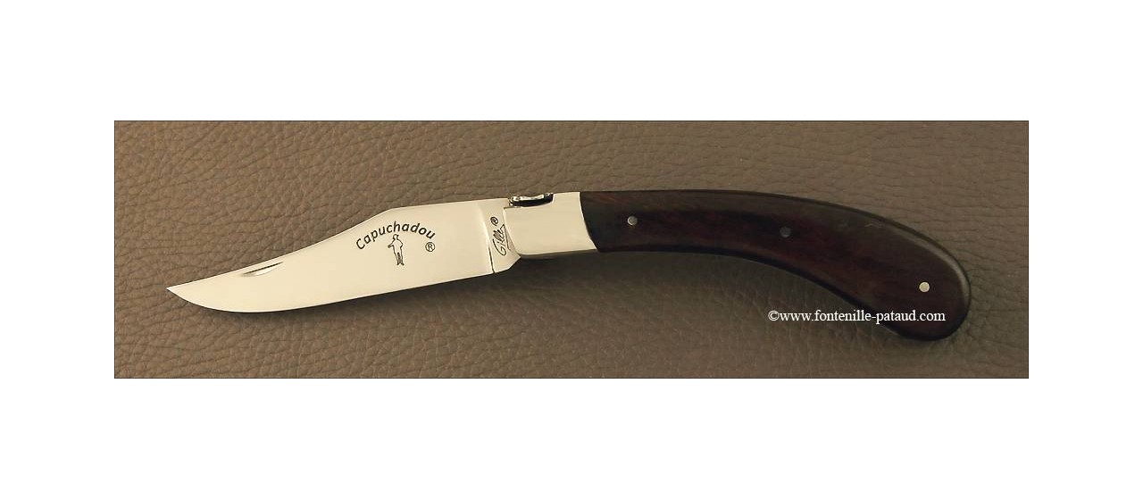 "Le Capuchadou" 12 cm hand made knife, Arizona Ironwood