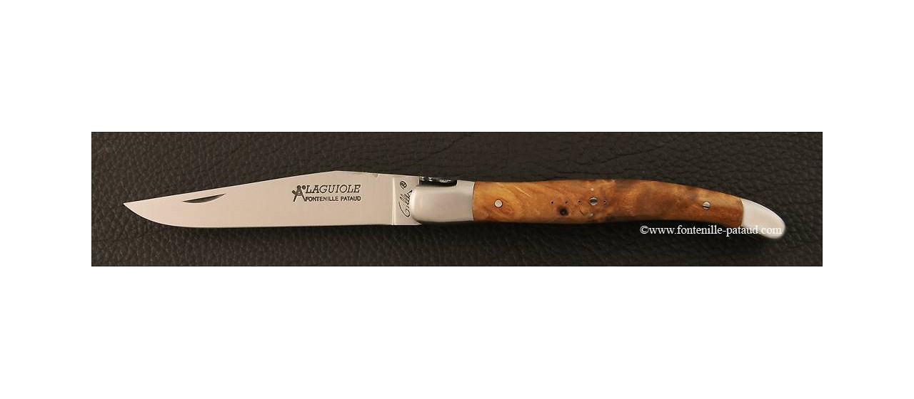 Laguiole Traditional knife 12 cm Classic Range Stabilized poplar burl