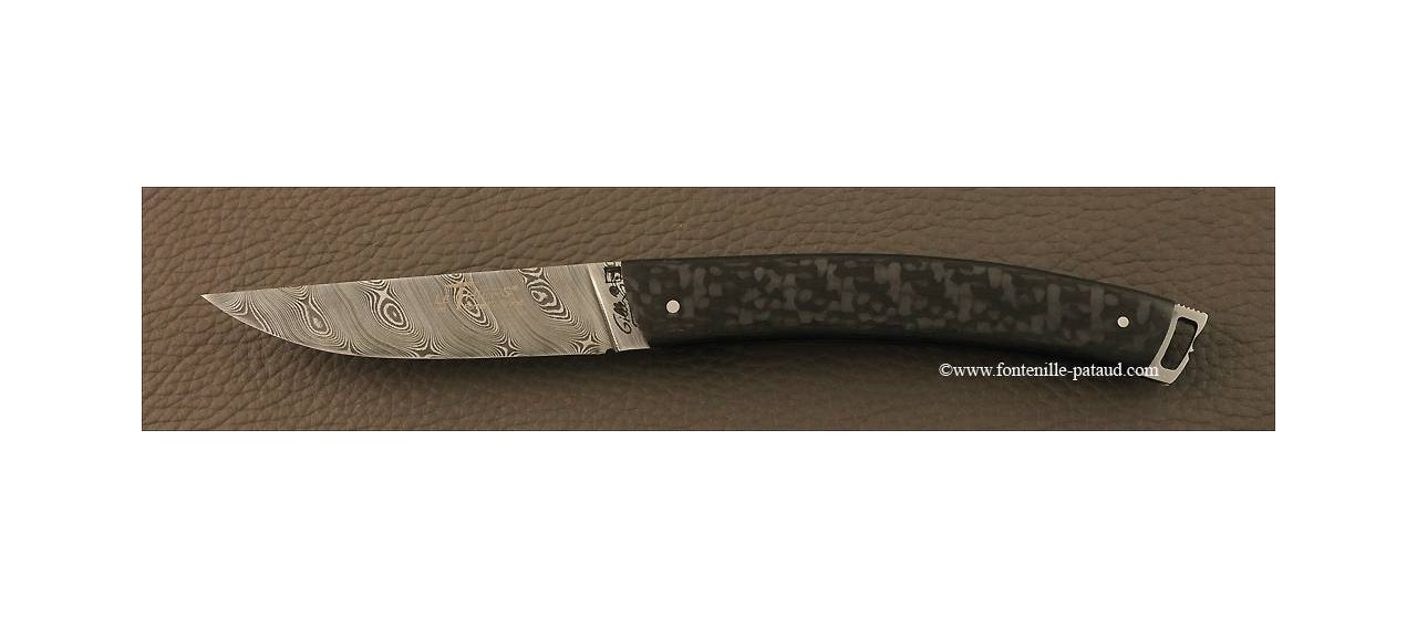 Le Thiers® Nature Damascus Carbon fiber ultra light