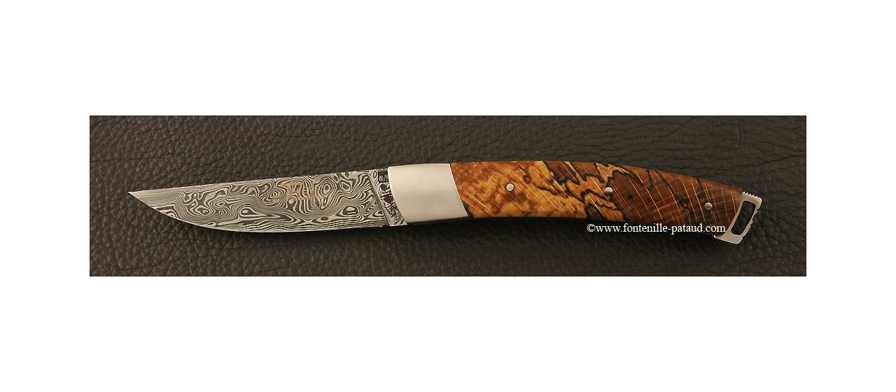 Le Thiers® Nature Damascus Stabilized beech