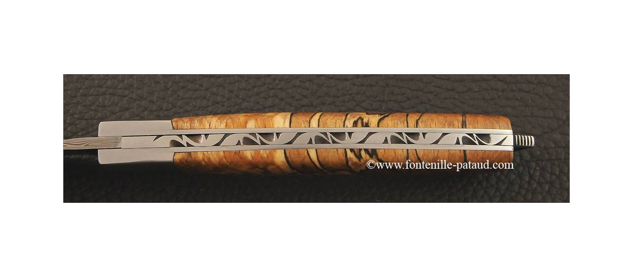 Le Thiers® Nature Damascus Stabilized beech