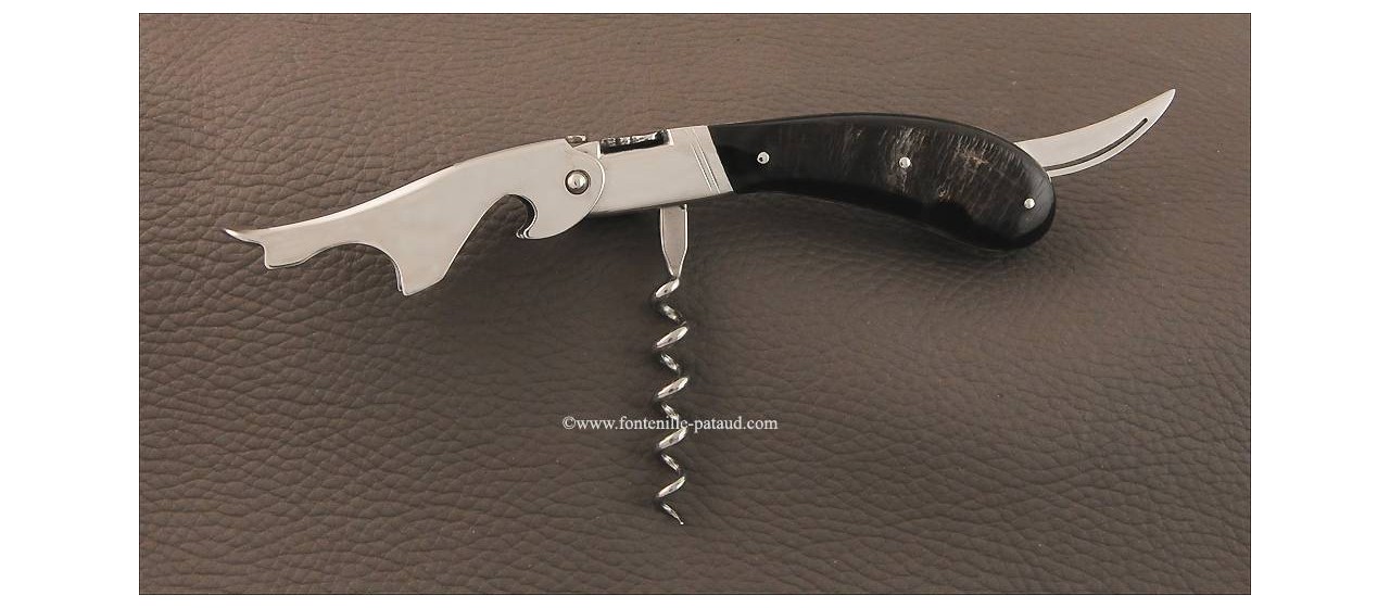 Laguiole Magnum corkscrew Buffalo bark