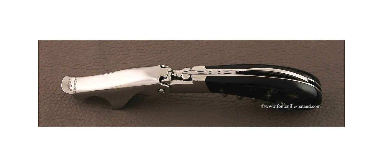 Laguiole Magnum corkscrew Buffalo bark