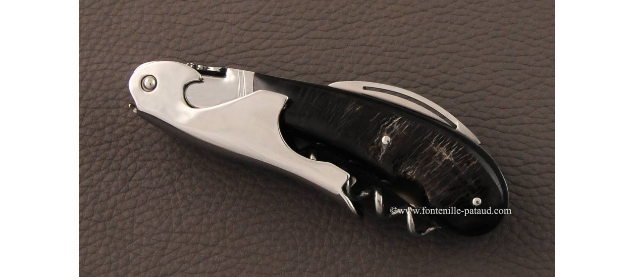 Laguiole Magnum corkscrew Buffalo bark