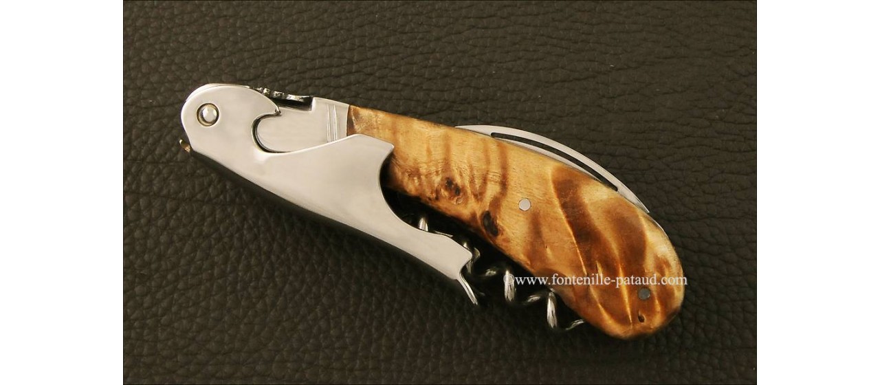 Laguiole Magnum corkscrew poplar burl