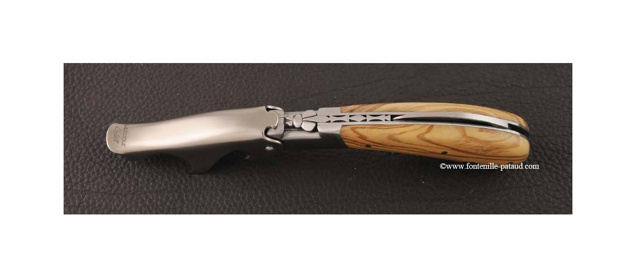 Laguiole Magnum corkscrew Olivewood