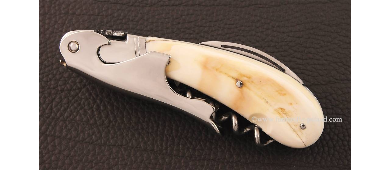 Laguiole Magnum corkscrew warthog ivory