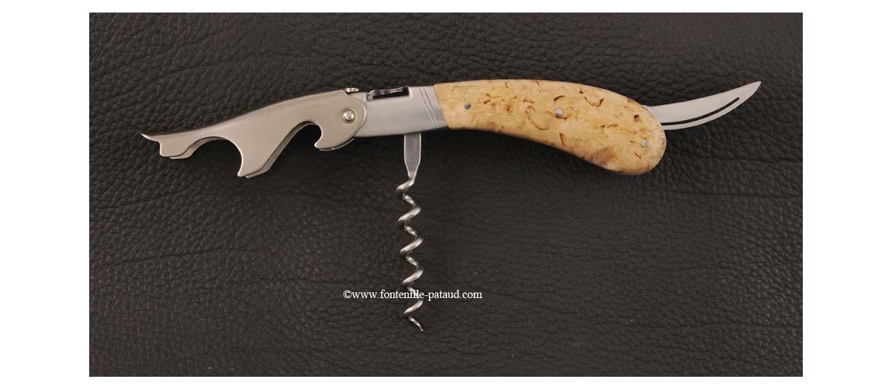 Laguiole Magnum corkscrew curly birch