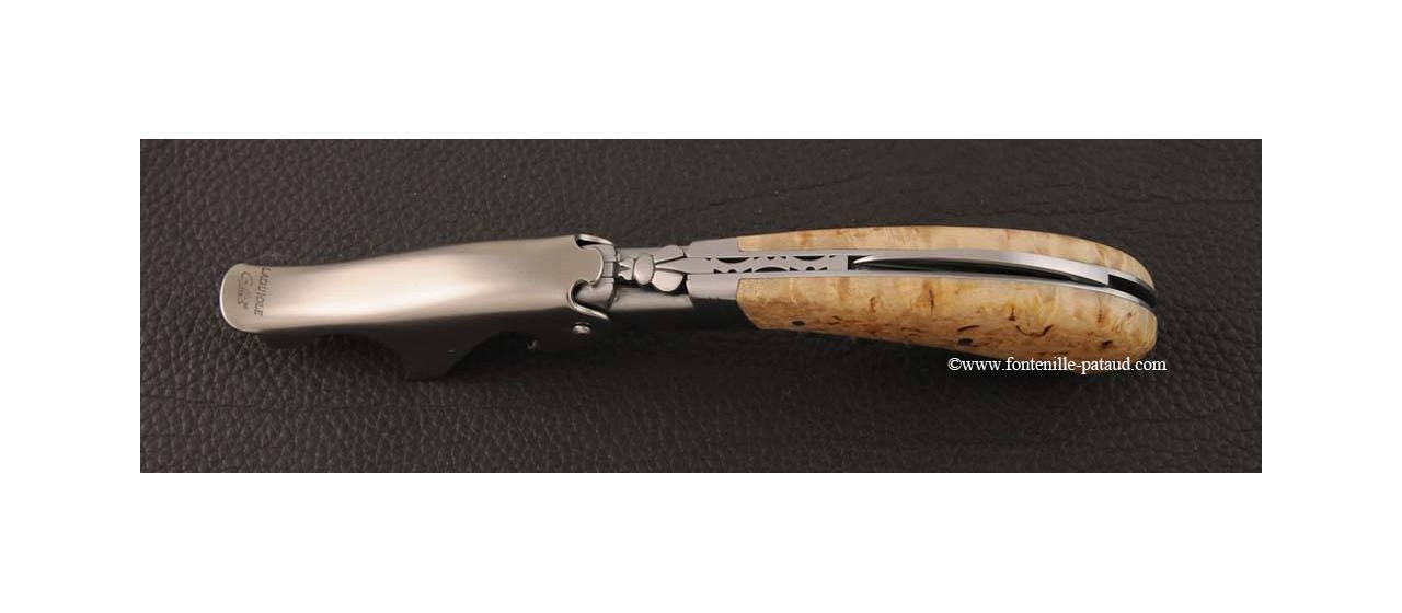 Laguiole Magnum corkscrew curly birch