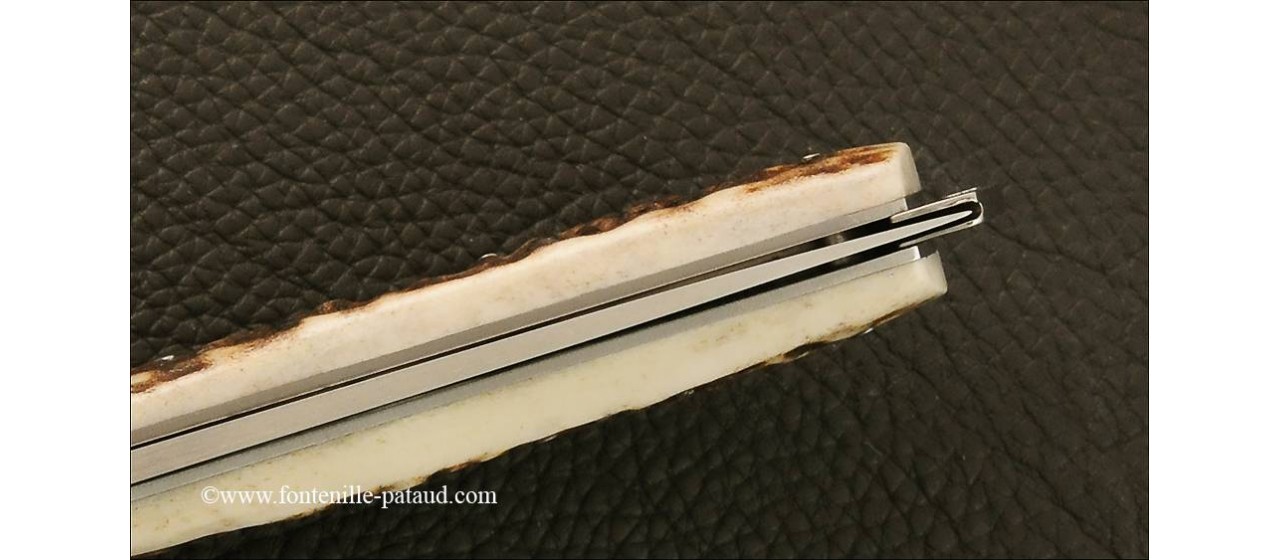 Couteau Le Thiers® Nature bois de cerf véritable