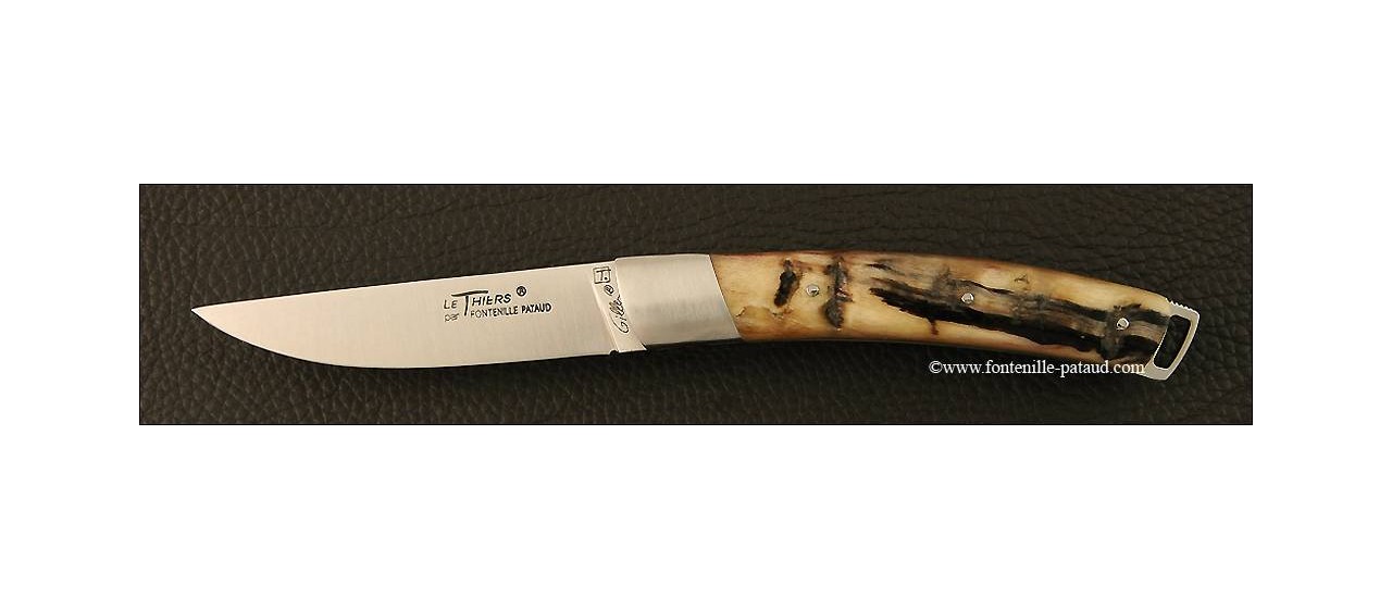 Le Thiers® Nature Dark Ram horn knife