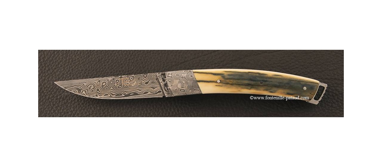 Le Thiers® Nature Damascus Blue Mammoth Ivory