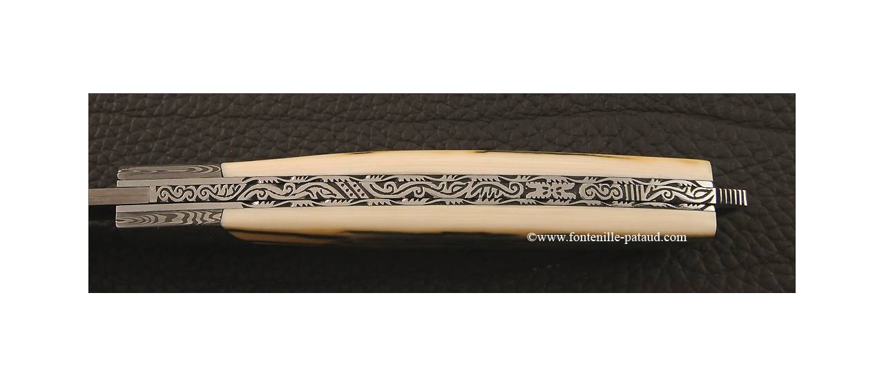 Le Thiers® Nature Damascus Blue Mammoth Ivory