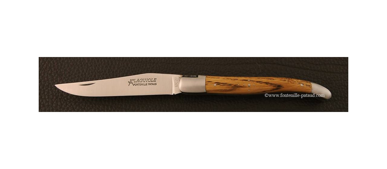 Laguiole Knife essential 12 cm Oak made in Thiers