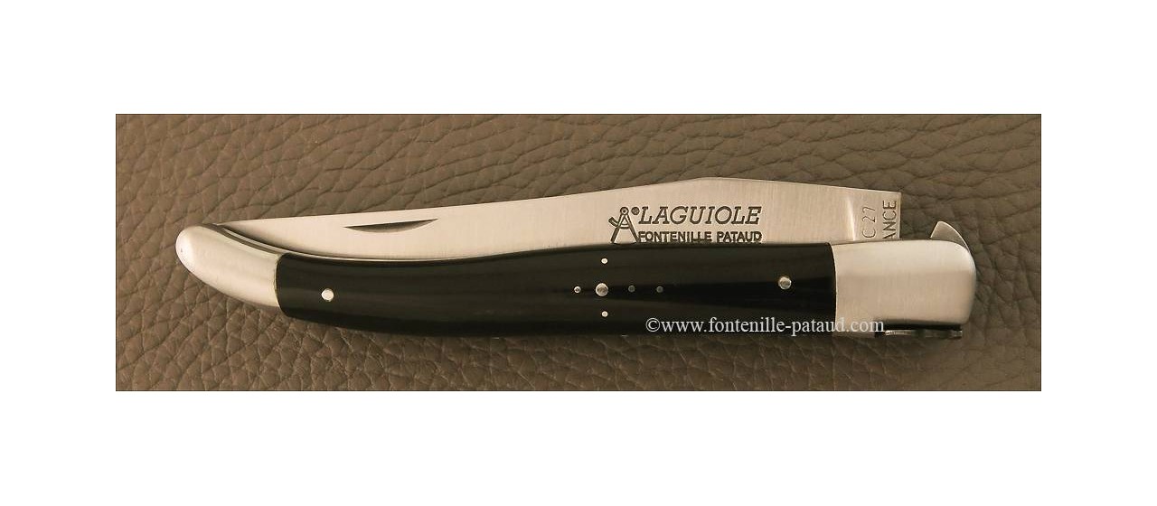 Laguiole Knife essential 12 cm Buffalo horn made in France
