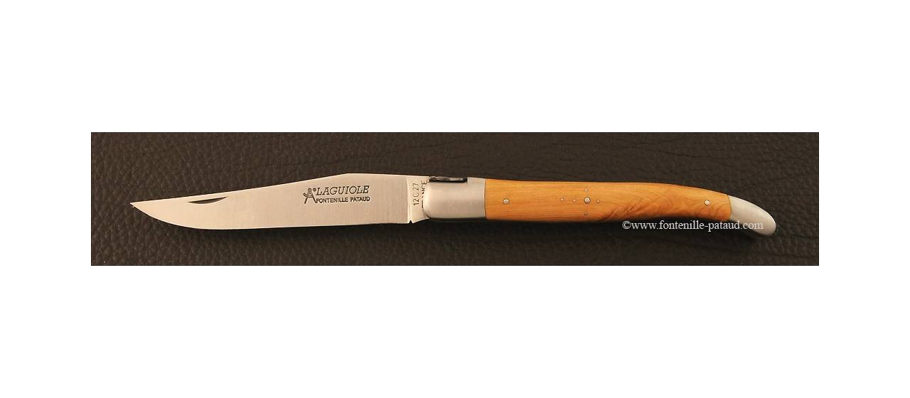 Laguiole Knife essential 12 cm Juniper made in Thiers, France