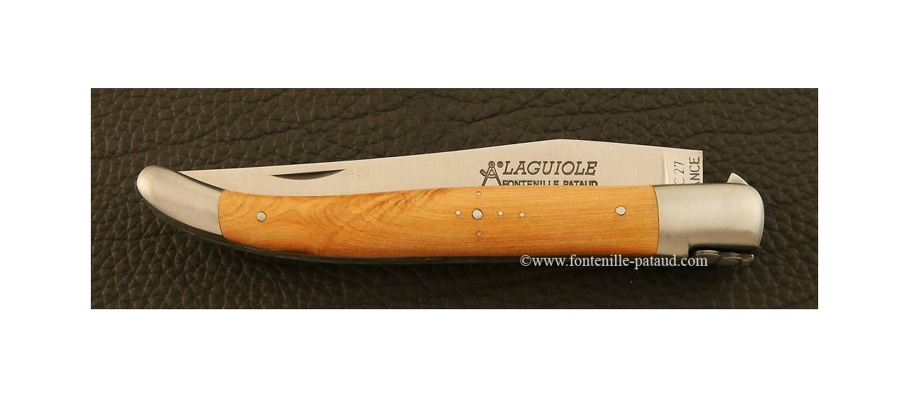 Laguiole Knife essential 12 cm Juniper made in Thiers, France