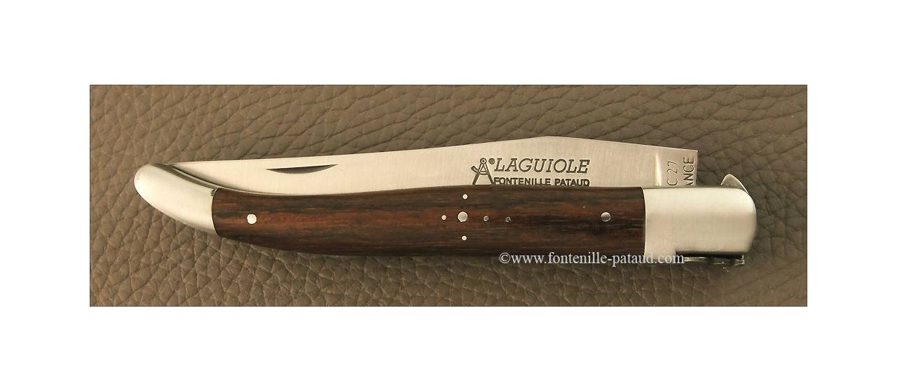 Couteau Laguiole Essentiel 12 cm Merisier made in Thiers, capitale de la coutellerie