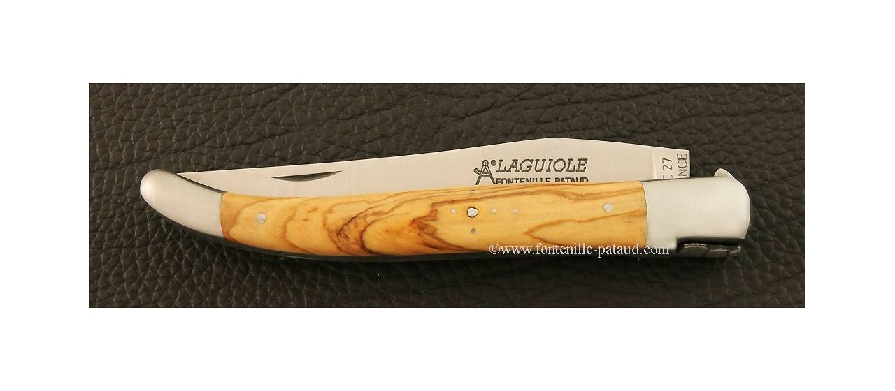 Laguiole Knife essential 12 cm Olivewood made in France