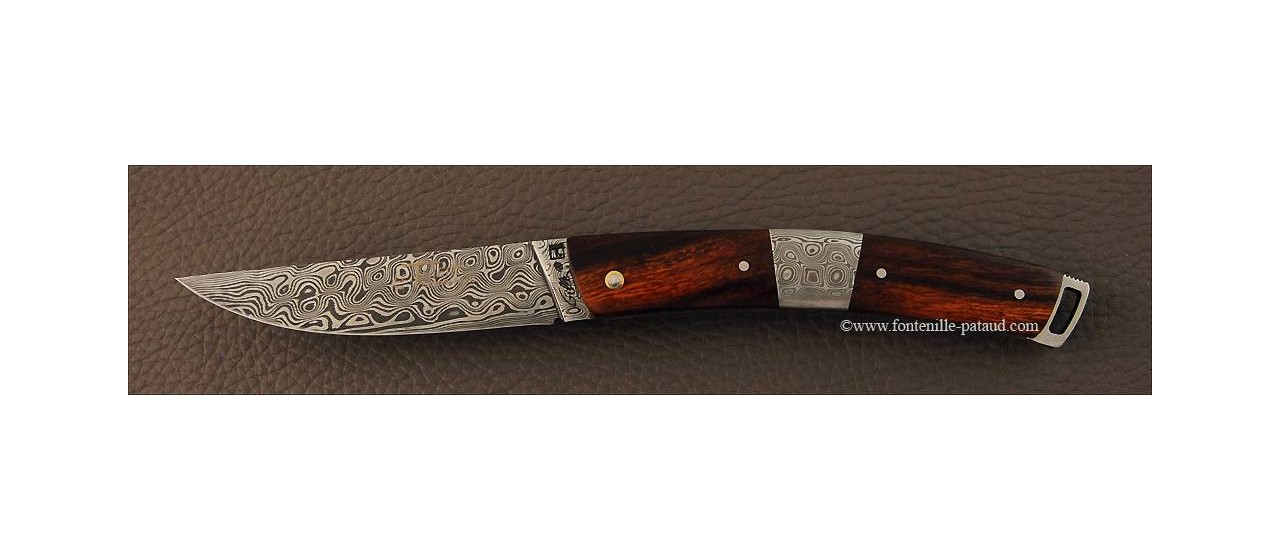 Le Thiers® Nature Damascus central bolster Arizona ironwood