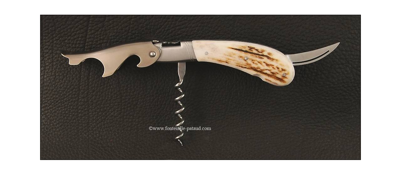 Laguiole Magnum corkscrew Real stag