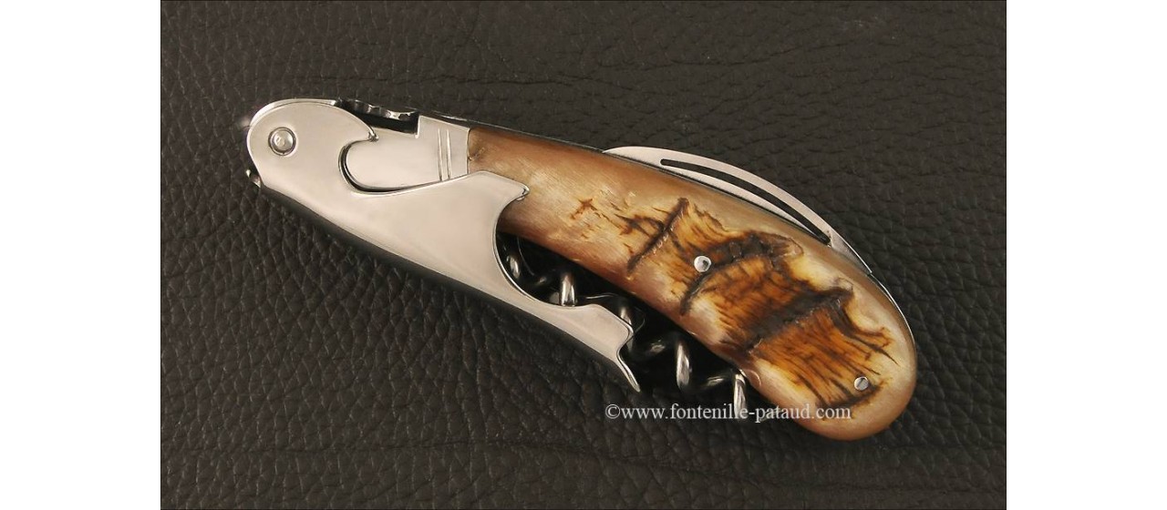 Laguiole Magnum corkscrew Ram horn tip