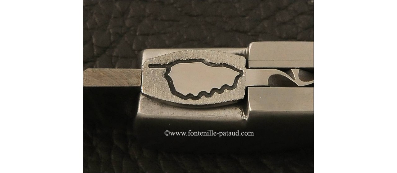 Corsican vendetta knife with lock-back system mammoth ivory