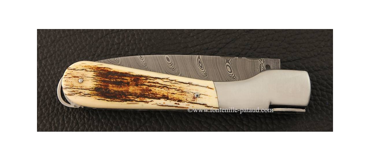 Corsican vendetta knife with lock-back system mammoth ivory