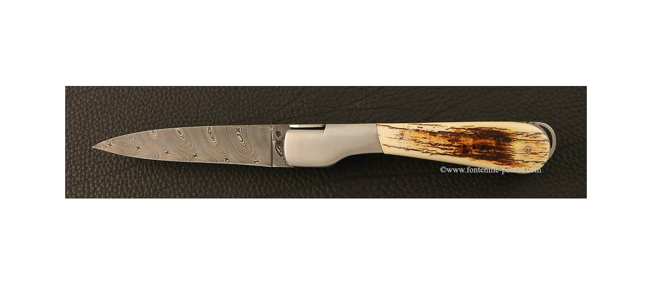 Corsican vendetta knife with lock-back system mammoth ivory