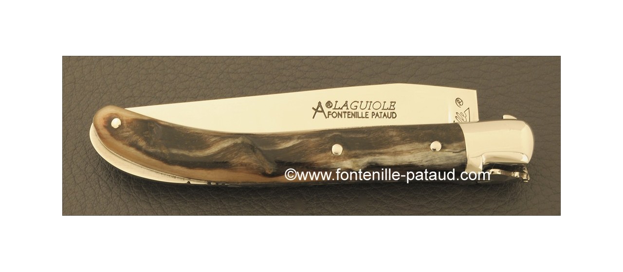 Laguiole Knife Le Pocket Classic Range Dark Ram horn