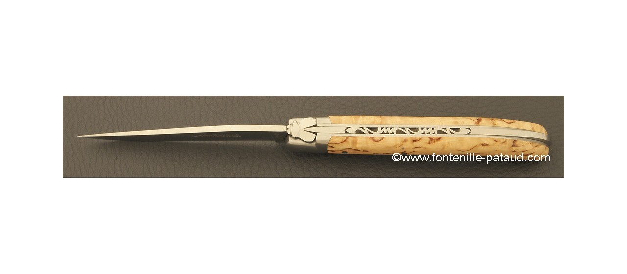 Laguiole Knife Le Pocket Classic Range Curly birch