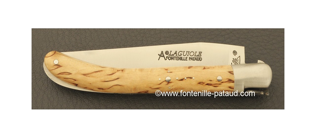 Laguiole Knife Le Pocket Classic Range Curly birch