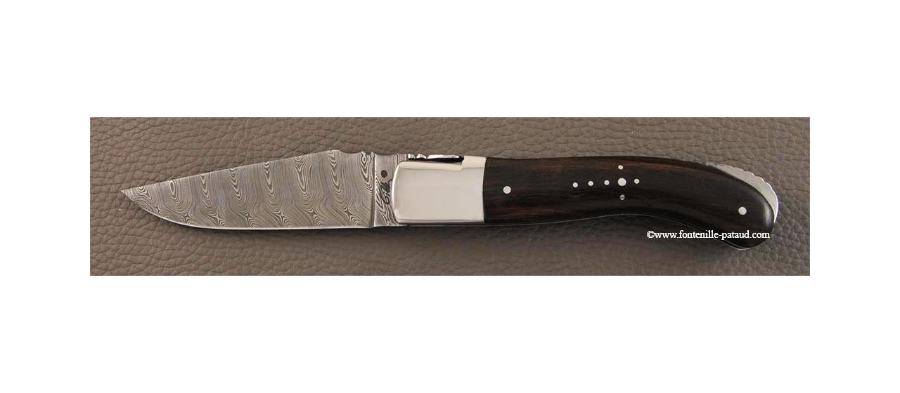 Laguiole Knife Sport Damascus Range Arizona ironwood