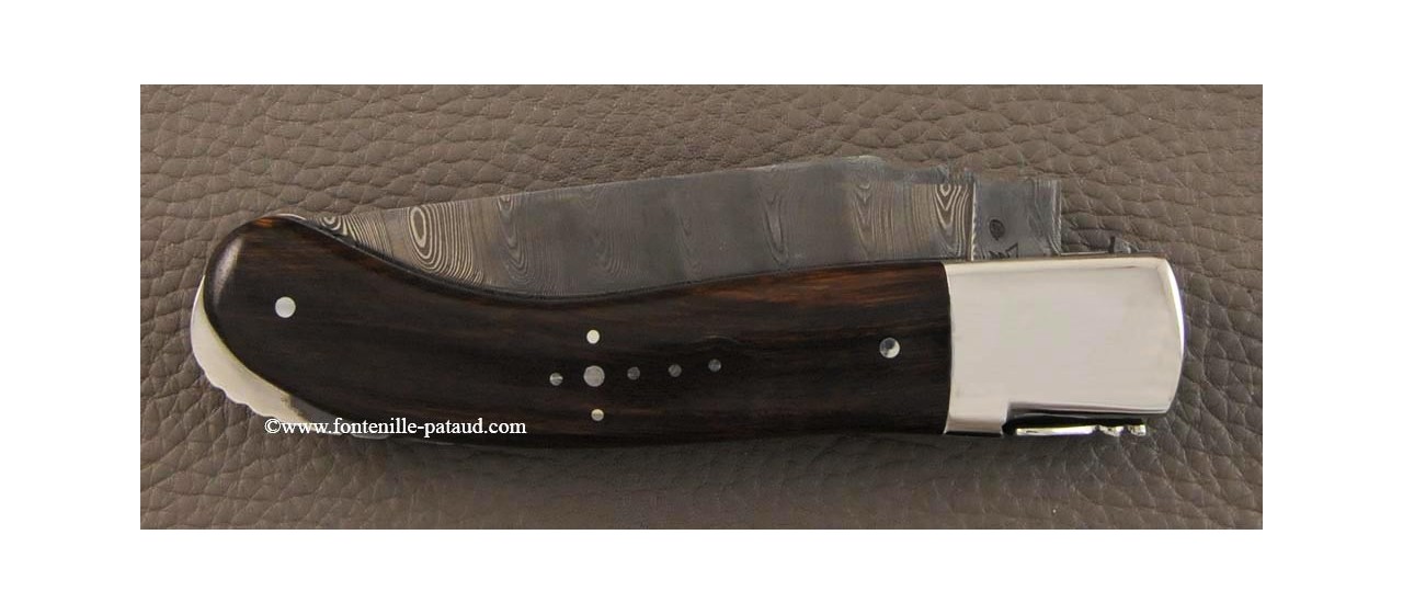 Laguiole Knife Sport Damascus Range Arizona ironwood