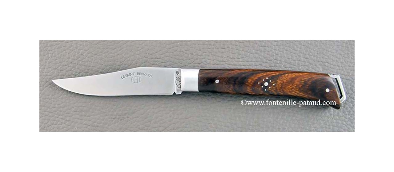 French Alpin knife and ironwood handle