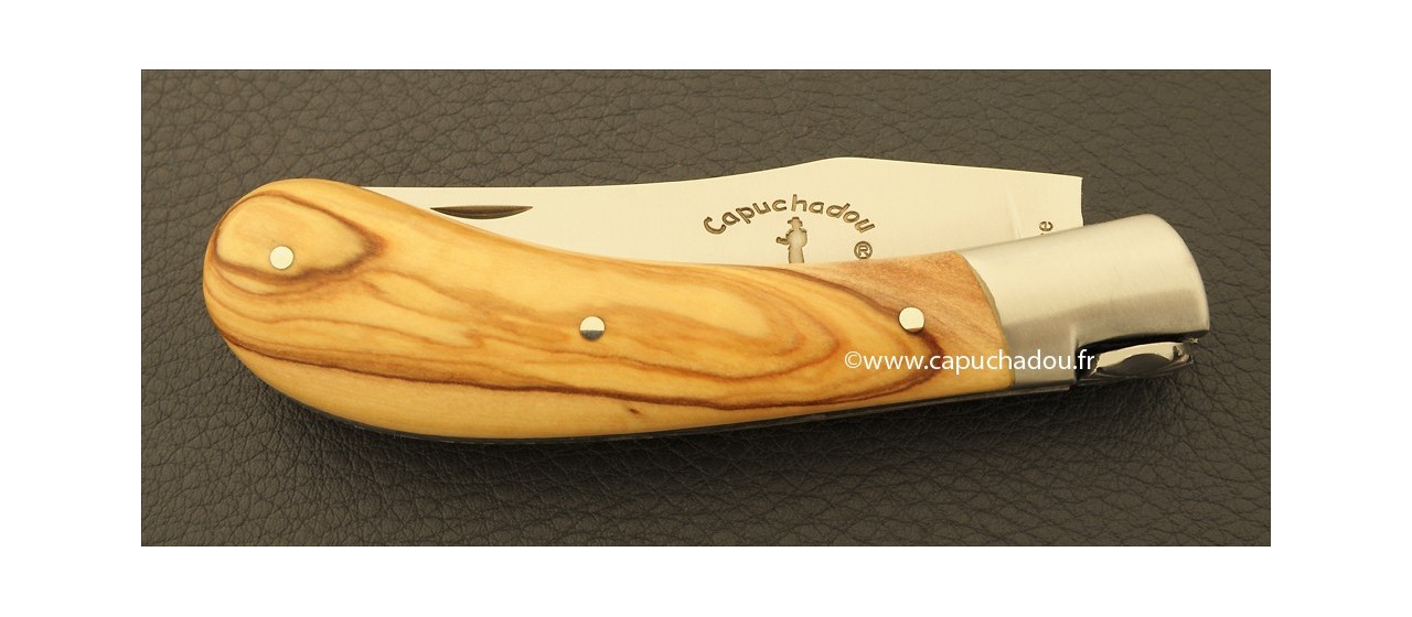 "Le Capuchadou" 10 cm hand made knife, olivewood handle