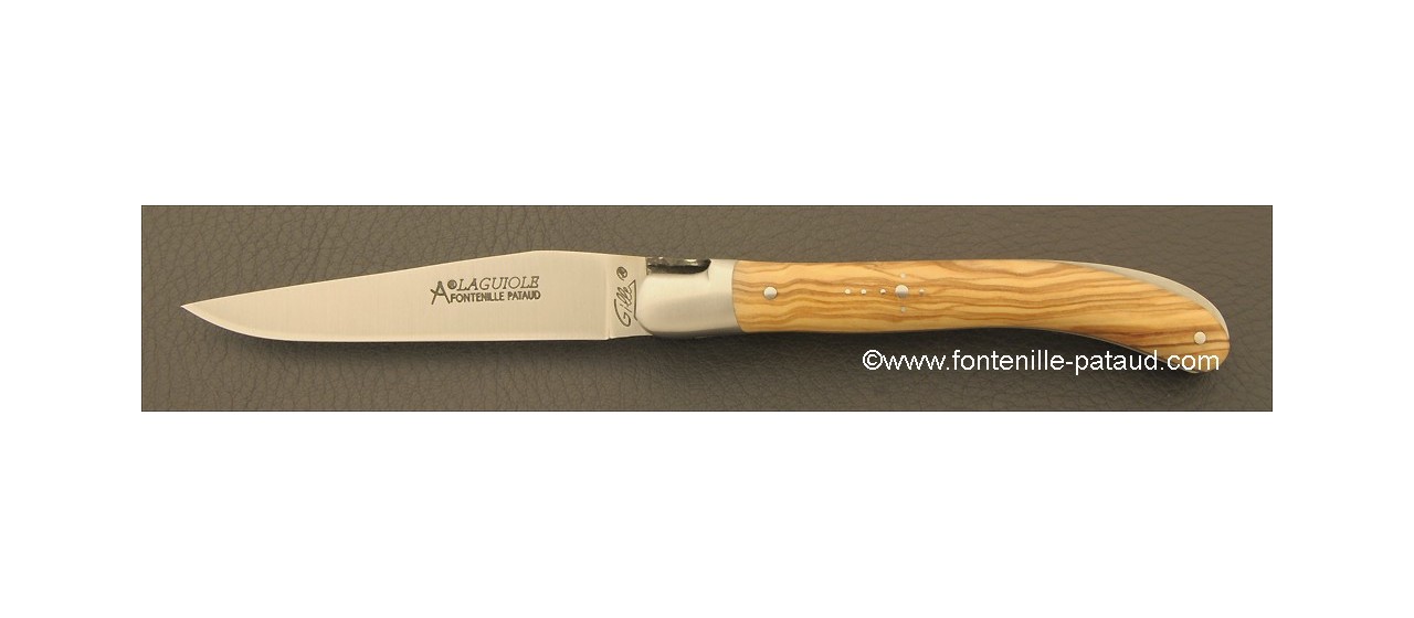 Laguiole Knife Le Pocket Classic Range Olivewood