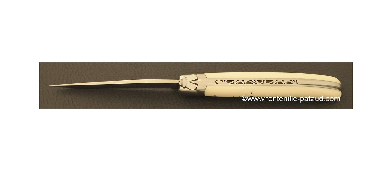 Laguiole Knife Le Pocket Classic Range White Mammoth ivory