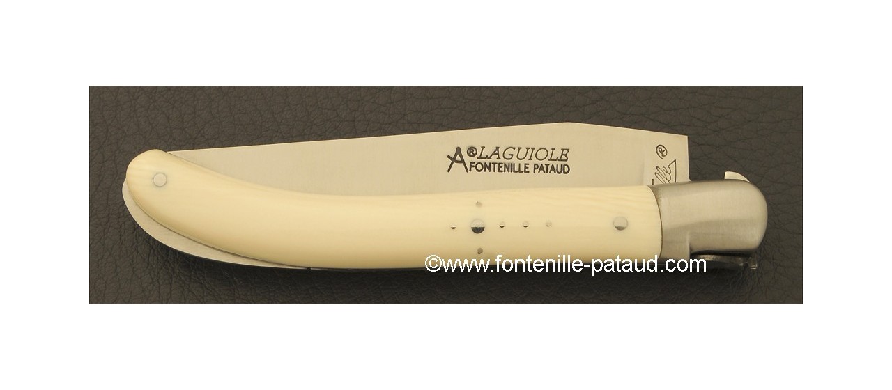 Laguiole Knife Le Pocket Classic Range White Mammoth ivory