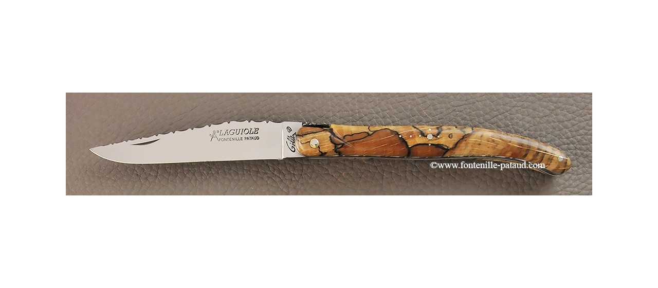 Laguiole knife full Arizona stabilized beech handle