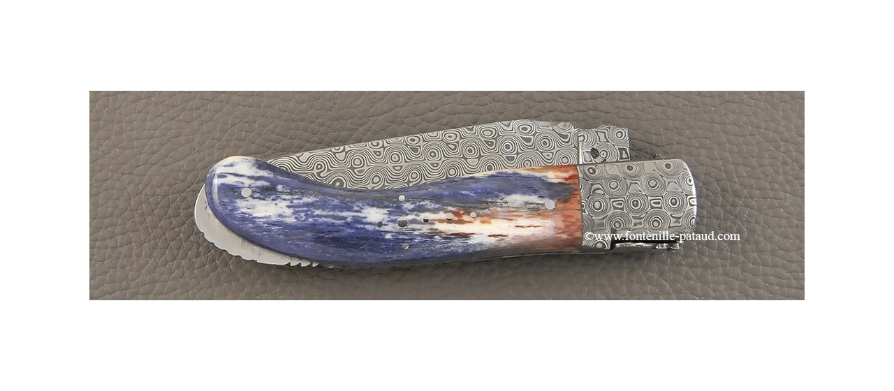 Laguiole Knife Sport Damascus Range giraffe bone