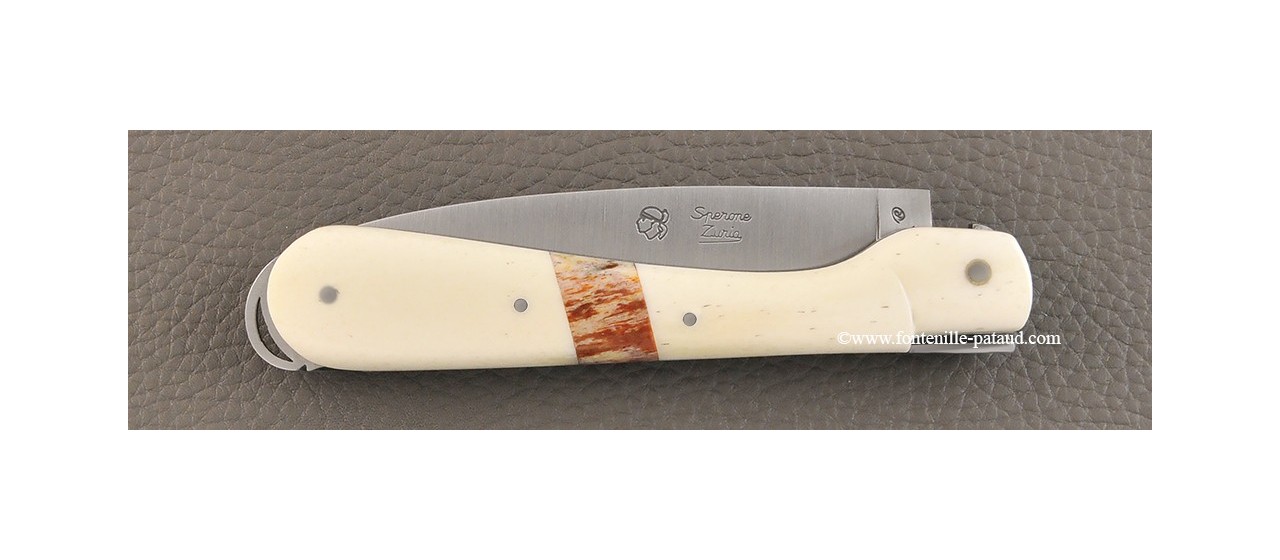 Vendetta corsican knife real giraffe bone inlay