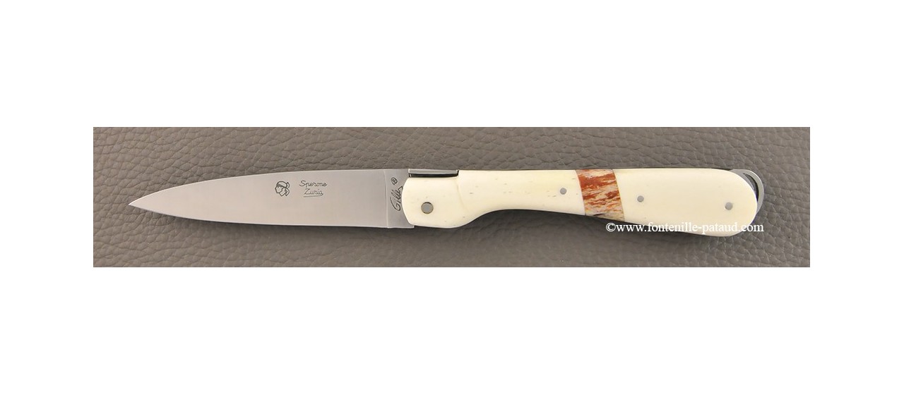 Vendetta corsican knife real giraffe bone inlay