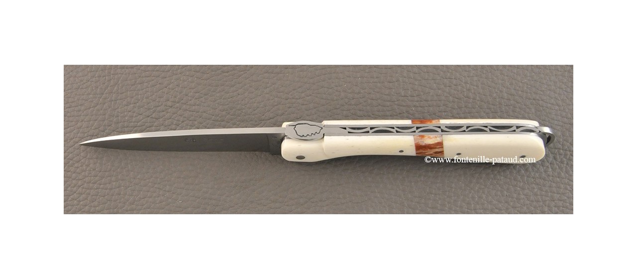 Vendetta corsican knife real giraffe bone inlay