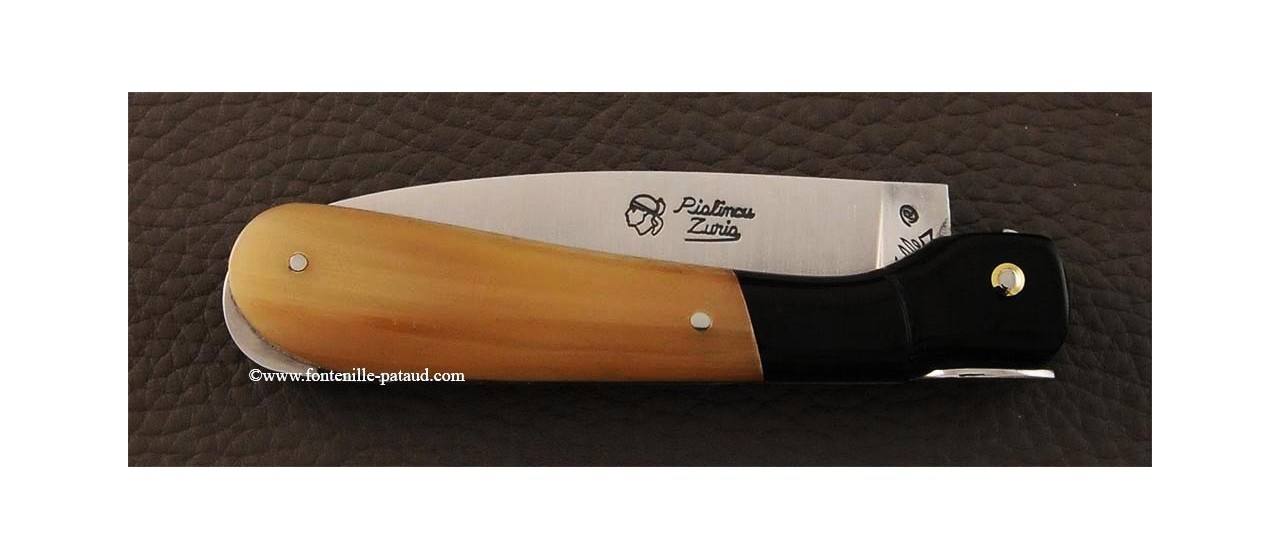 Corsican Pialincu knife Classic Range Buffalo horn and cow horn tip
