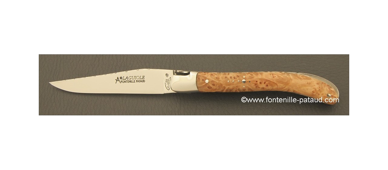 Laguiole Le Pocket Guilloché Range Stabilized Maple