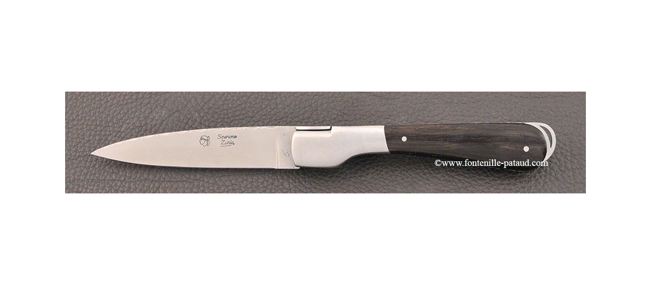 Corsical knife with ebony handle and stainess steel blade