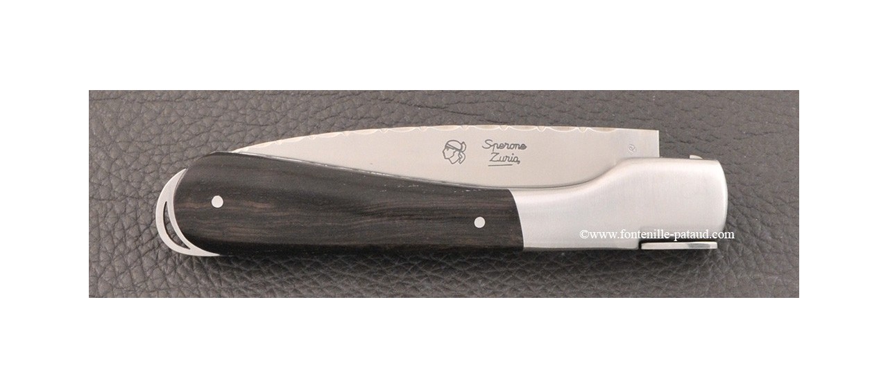 Corsical knife with ebony handle and stainess steel blade