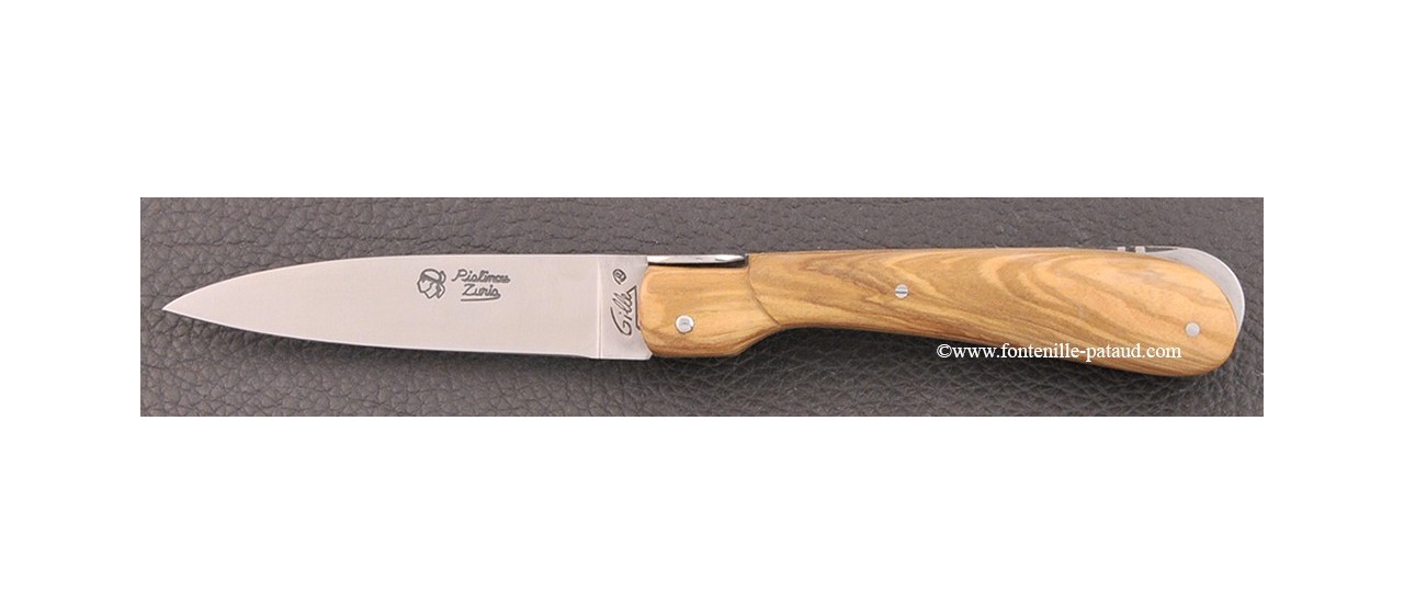 Corsican Pialincu knife Classic Range full corsican olivewood